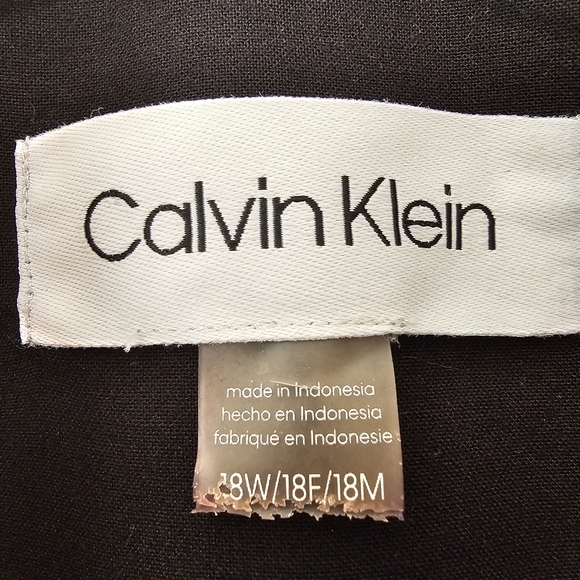 Calvin Klein Open Front Collarless Blazer Plus Size 18W - Picture 6 of 9